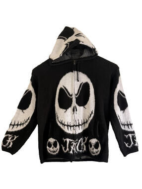 Tejidos Ruminahui Jack Skellington Sweater Men XL Black EXCELLENT